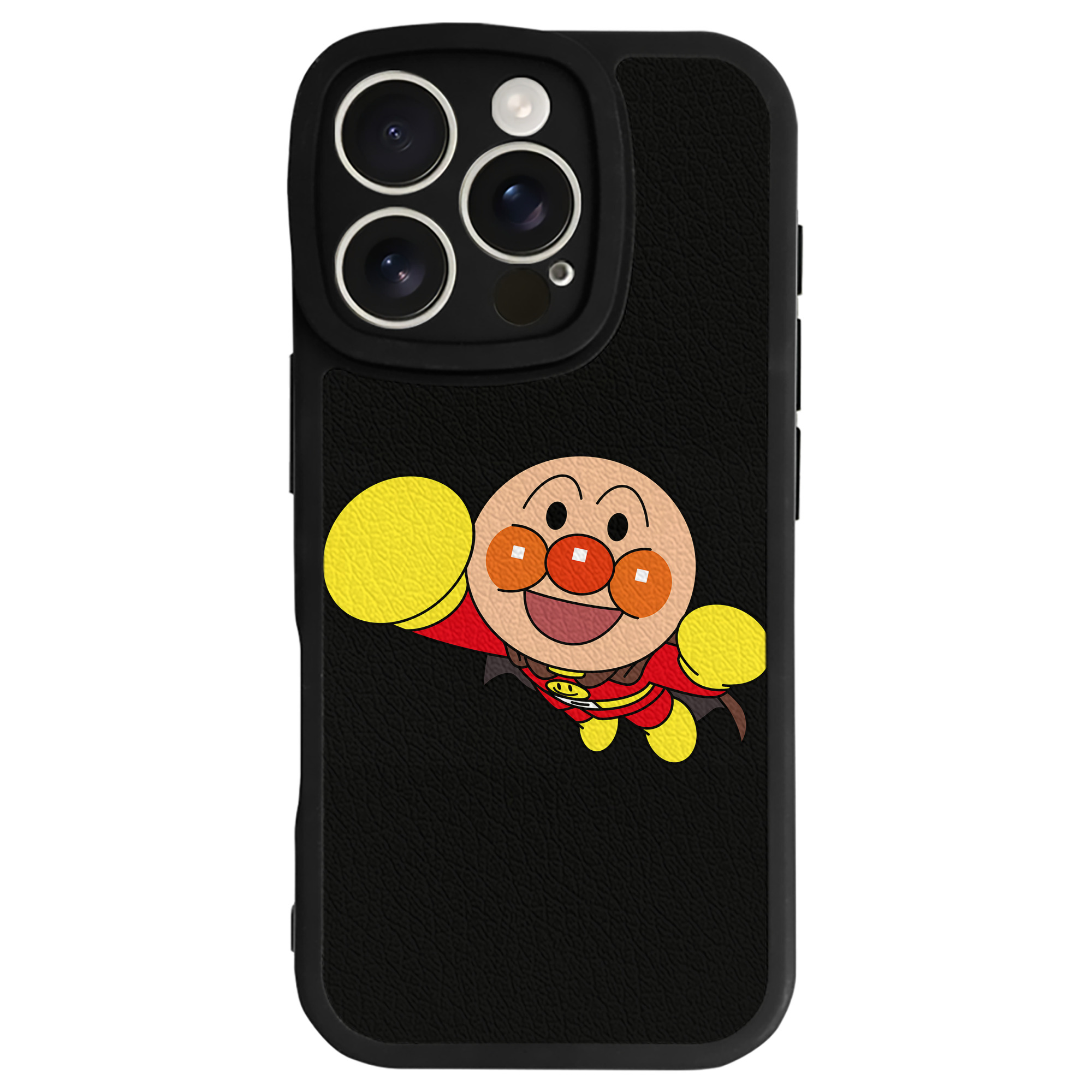 （画像用） アンパンマン Anpanman 【iPhone 16シリーズ対応】シリコンスマホケース（レザー調） 材質：シリコン
